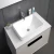 Chinese BMF Wood Bathroom Sink, Size 80 cm, Dark gray Color