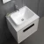 BMF Chinese Wooden Vanity Unit, Light gray, Size 60 cm