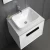 BMF Chinese Wooden Basin Set, White, Size 60 cm