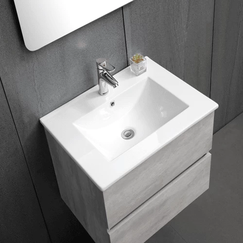 BMF Chinese Wooden Body Washbasin, Light gray, Size 60 cm BMF Chinese Wooden Body Washbasin, Light gray, Size 60 cm