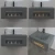 Elegant Look Stone Chinese Bathroom Sink, 60 cm size, Gray color