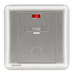 13A Fused Connection Unit with Indicator, Dark Silver Color, 86x86mm, Siemens (Delta Seata)