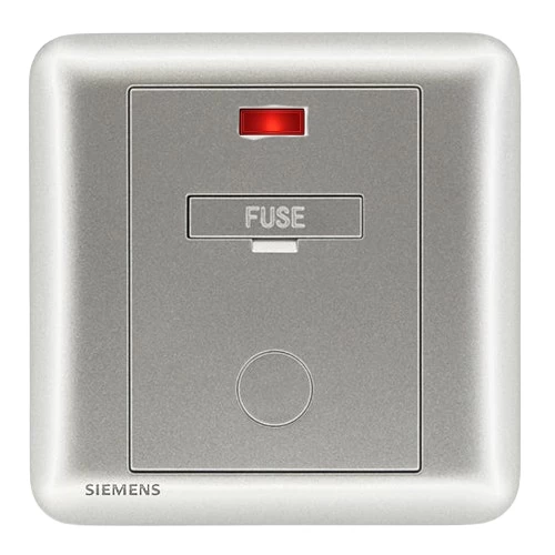 13A Fused Connection Unit with Indicator, Dark Silver Color, 86x86mm, Siemens (Delta Seata)