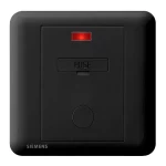 13A Fused Connection Unit with Indicator, Black Color, 86x86mm, Siemens (Delta Seata)