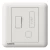 13A Fused Connection Unit with Double Pole Switch, White Color, 86x86mm, Siemens (Delta Seata)