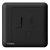 13A Fused Connection Unit with Double Pole Switch, Black Color, 86x86mm, Siemens (Delta Seata)