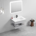 Stone Bathroom Sink, 60 cm, Grey Color