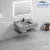 Stone Basin Set, 60 cm, Dark gray Color