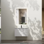 Wooden Wash Unit Gray color, Size 60 cm