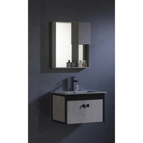 Wooden Vanity Unit, 80 cm, Dark gray black color Wooden Vanity Unit, 80 cm, Dark gray black color