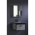 Wooden Vanity Unit, 80 cm, Dark gray black color