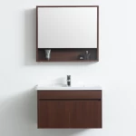 Wooden Vanity Unit, 60 cm, Dark wooden Color