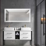 Wooden Bathroom Sink, size 140 cm, white color