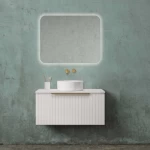 Wooden Washbasin White color size 80 cm