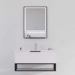 Wooden Vanity Unit White color size 80 cm