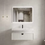 Wooden Basin Set, Distinctive Design, Gray color, 200 cm size