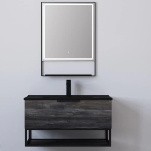 Modern Style Wooden Vanity Unit, Size 80 cm, black Color Modern Style Wooden Vanity Unit, Size 80 cm, black Color