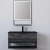 Modern Style Wooden Vanity Unit, Size 80 cm, black Color