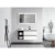 Contemporary Design Wooden Bathroom Sink, Size 100 cm, white Color