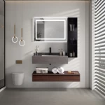Wooden Vanity Unit, 120 cm, Wooden Color