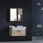 Wooden Body Washbasin, 60 cm, White Color
