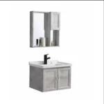 Rectangular Wooden Vanity Unit, Size 80 cm , Gray color