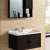 Rectangular Wooden Wash Sink, Size 80 cm , Dark wooden color