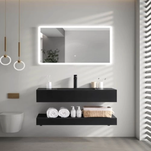 Industrial Stone Wash Sink, Size 100 cm, Black color Industrial Stone Wash Sink, Size 100 cm, Black color
