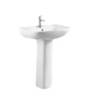 Ceramic Bathroom Sink, Size 60 x 47 cm, beige Color