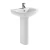 Distinctive Design Ceramic Washbasin, Size 45 x 52 cm, white Color