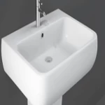Elegant Look Ceramic Washbasin, white Color