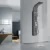 Wall-Mounted Shower, Stainless Steel, Gray color