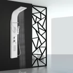 Shower Column , Stainless Steel, Marble white color