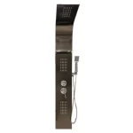 Mounted on Wall Shower, Stainless Steel, Bronze matte color