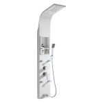 Wall-Mounted Shower, Rust-Resistant Steel, White color