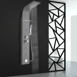 Wall-Mounted Shower, Moisture-Proof Metal, Gray color