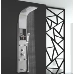 Wall-Mounted Shower, Stainless Steel, Chrome color