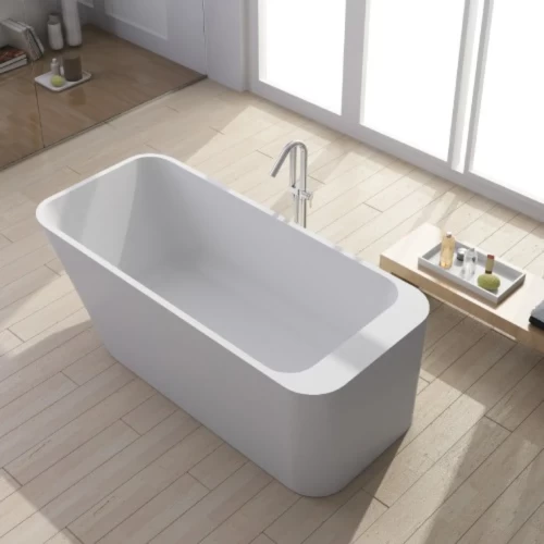 Classic stone Soaking Bath White matte color, Elegant Look Classic stone Soaking Bath White matte color, Elegant Look
