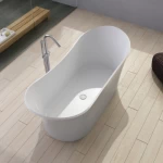 Classic stone Soaking Bath White matte color, Contemporary Design
