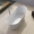 حوض استحمام كلاسيكي حجر لون أبيض مطفي، تصميم عصري