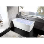 Jacuzzi Bathtub White Rectangular, Modern Style