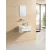 Wooden with aluminum Washbasin, Size 50 × 36 cm, White Grey Color