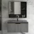 Wooden with aluminum Wash Sink, 60 cm size, lead color