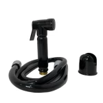 Pressure Bidet, Movable Round Valve, REMER, Black bright Color