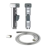 German square Bidet, Chrome color