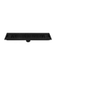 Stainless Steel Floor Drain, Matte black Color, Size 60 × 10 cm