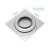 Square Floor Drain, Stainless Steel, Matte Chrome, 15 × 15 cm