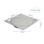 Square Drain Cover, Stainless Steel, Matte Chrome, 15 × 15 cm