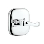 Towel Holder Chrome, Round Design, Stainless Steel, Made in Italy