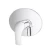 Concealed Shower Mixer Handle, Round Design, Chrome, Compatible with Smart Model
